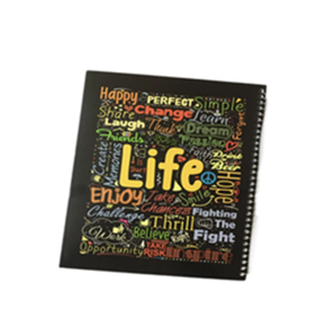 كشكول سلك بلاستيك مسطر 60 ورقة  A4