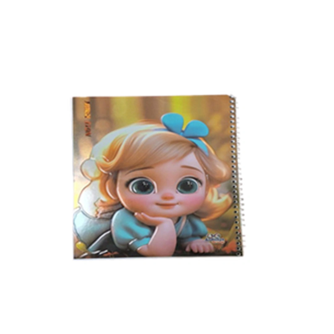 كشكول سلك 60 ورقة بارز A4 مقاس 20.5*27