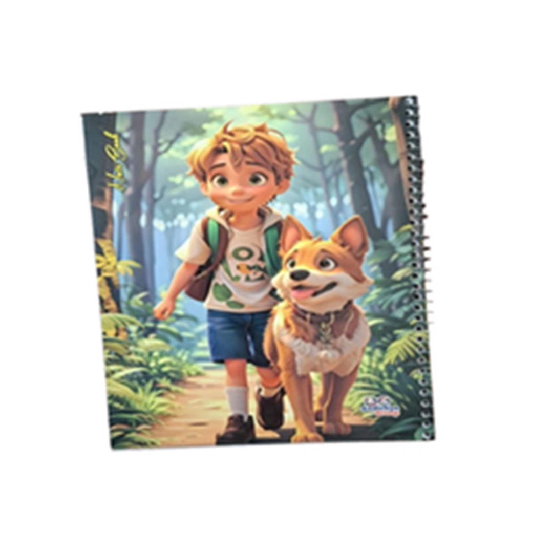 كشكول سلك بارز 100 ورقة بارز A5  مقاس 15*20.5