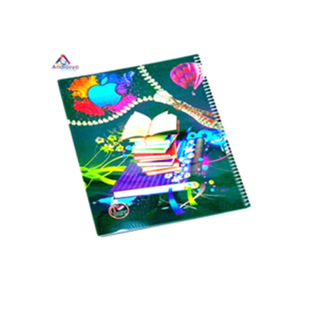 كشكول سلك بلاستيك مسطر150 ورقة A5