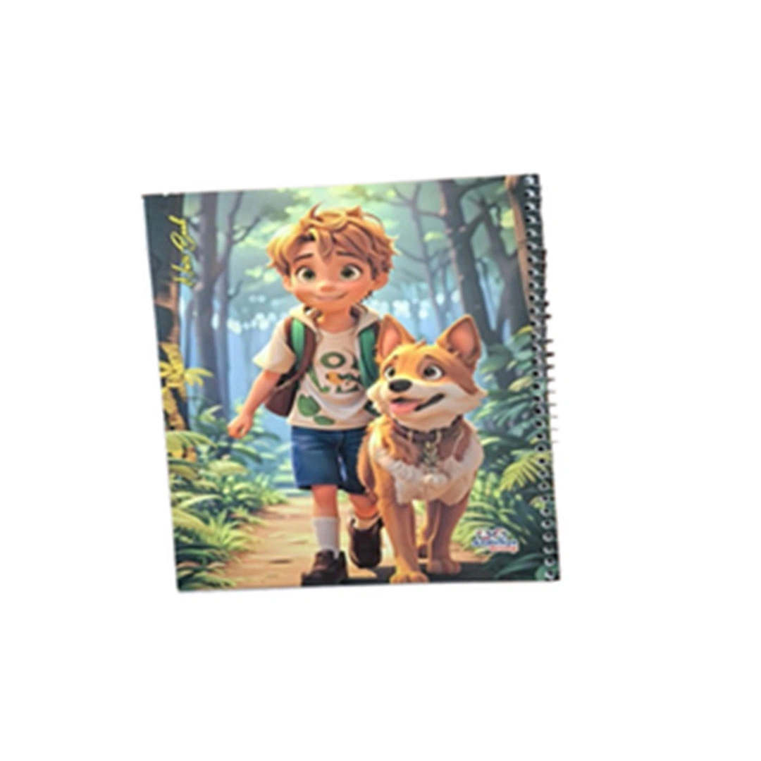 كشكول سلك 80 ورقة بارز B5  مقاس 16.5*25