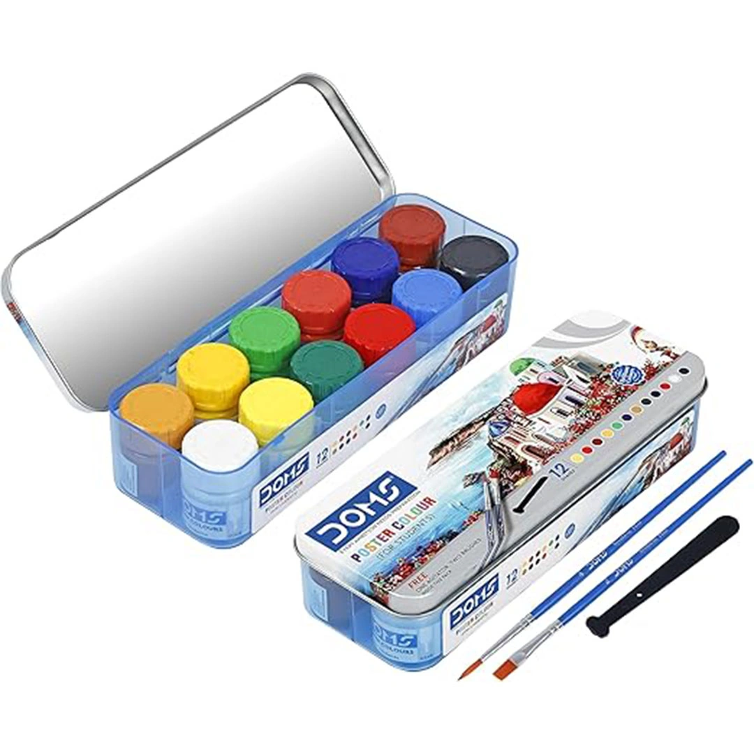 الوان بوستر - 12 لون برطمان - أكريليك - ألوان متعددة