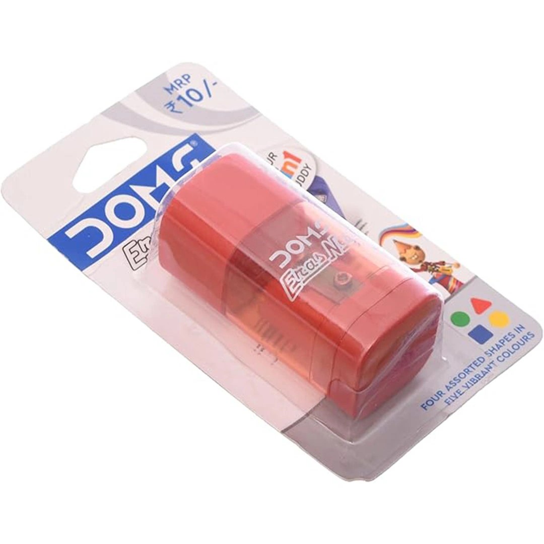 استيكة + براية خزان - علي كارت - بلاستيك - ألوان متعددة