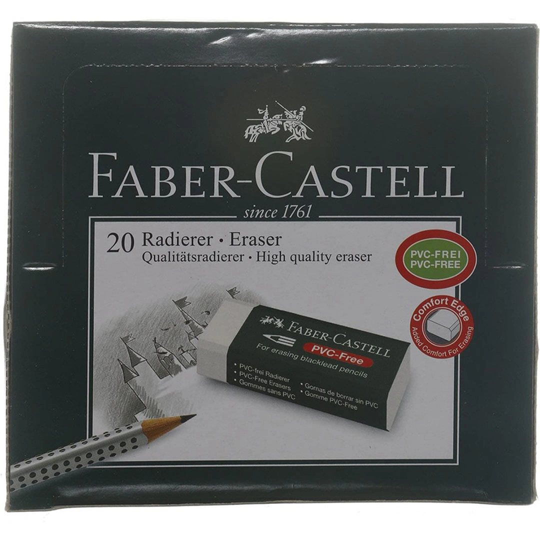 استيكة فابر كاستل - أبيض - 20 قطعة