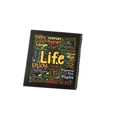 كشكول سلك بلاستيك مسطر 60 ورقة  A4