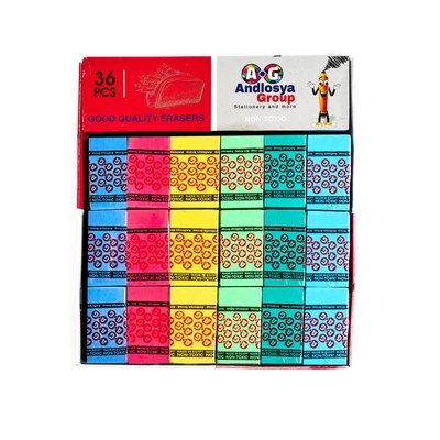 مجموعة استيكة نيون متعددة الألوان 36 قطعة - AG-1036 N