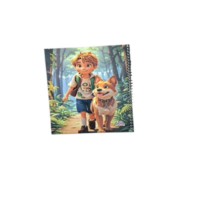 كشكول سلك بارز 100 ورقة بارز A5  مقاس 15*20.5