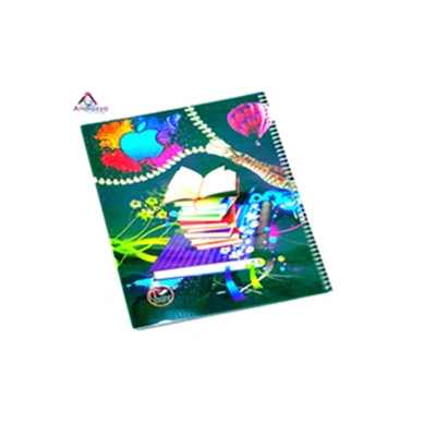 كشكول سلك بلاستيك مسطر150 ورقة A5