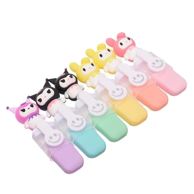 باكيت هايلايتر صغير شكل قطة - 6 قطع