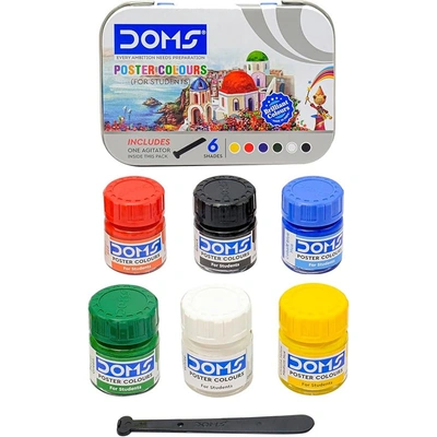 الوان بوستر - 6 لون برطمان - أكريليك - ألوان متعددة