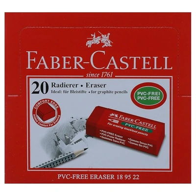 استيكة فابر كاستل - 20 قطعة - أحمر