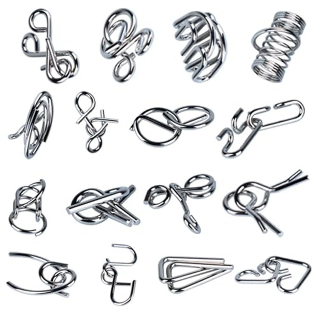 بازل اي كيو معدني ثلاثي الأبعاد - 16 قطعة