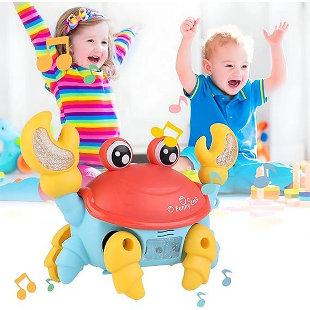 لعبة سلطعون ثلالثي الابعاد زاحف بضوء وموسيقى