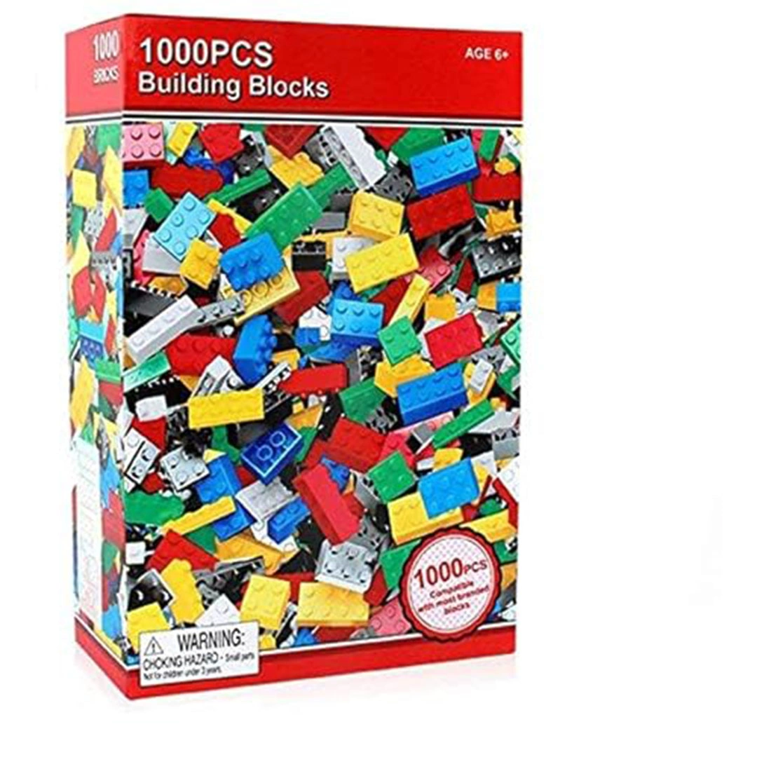 مكعبات بناء هندسية للأطفال - 1000 قطعة