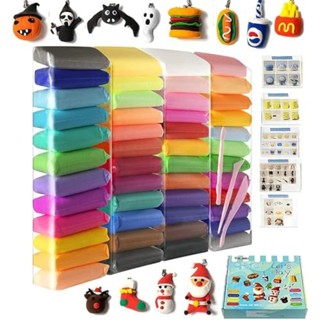 صلصال خفيف يجف بالهواء - 24 قطعة