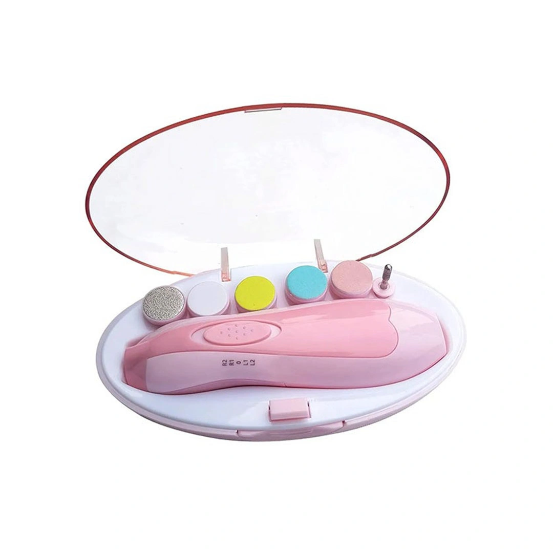 مجموعة مقص أظافر للأطفال - بينك