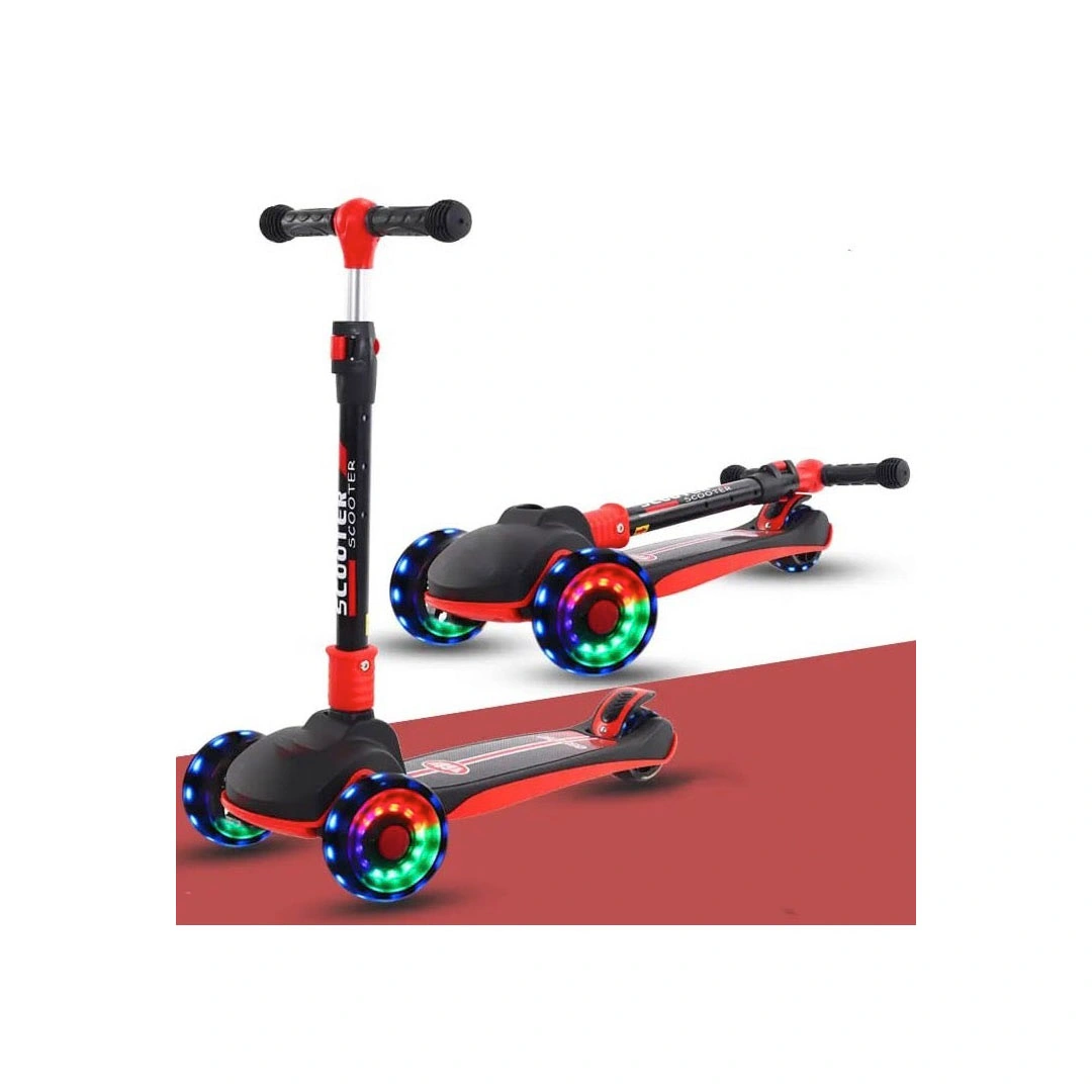 سكوتر للاطفال - 3 عجلات - أسود/أحمر