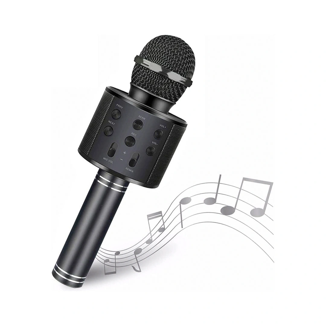 ميكروفون لاسلكي بلوتوث - أسود