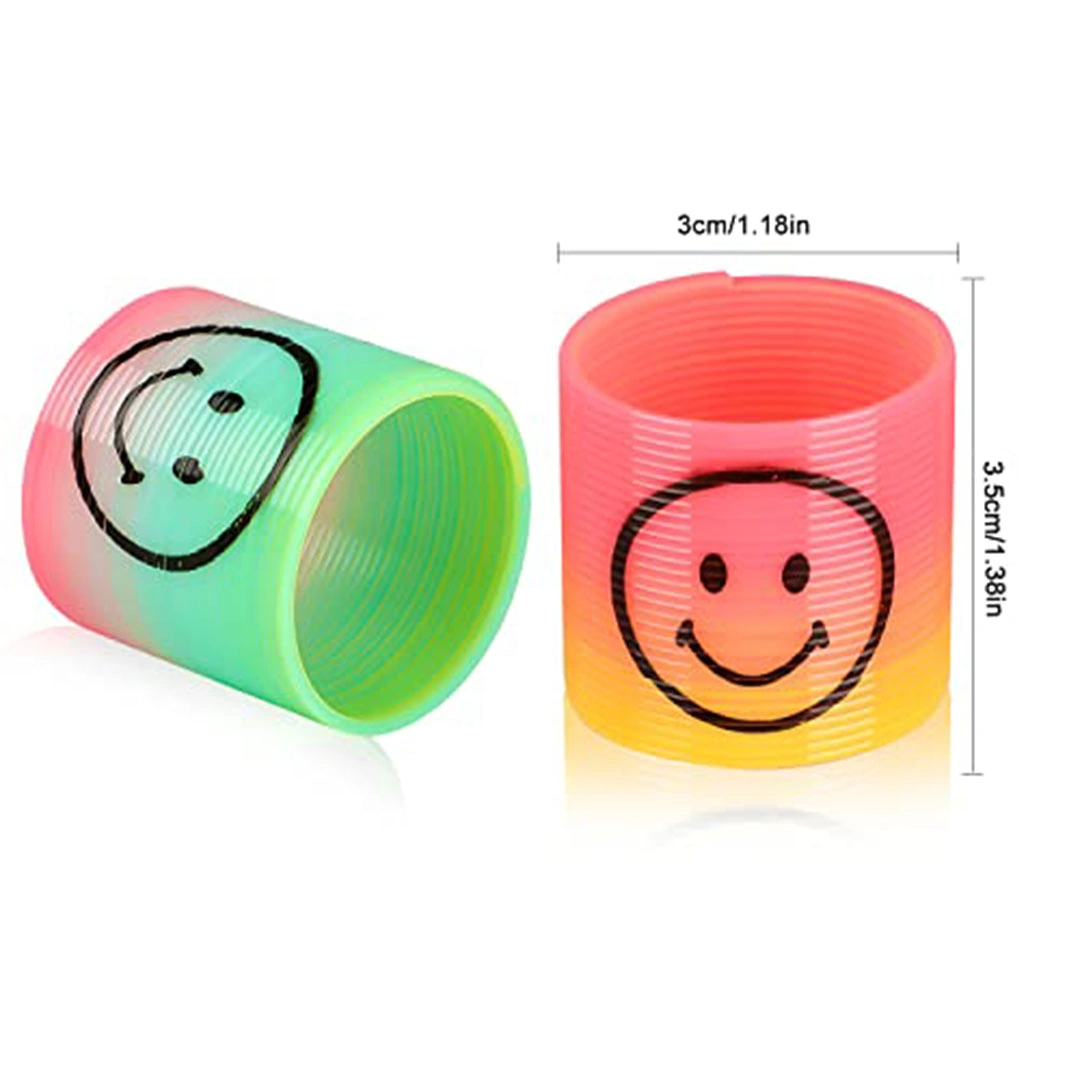 لعبة حلزونية بالوان قوس قزح سحرية - 12 قطعة