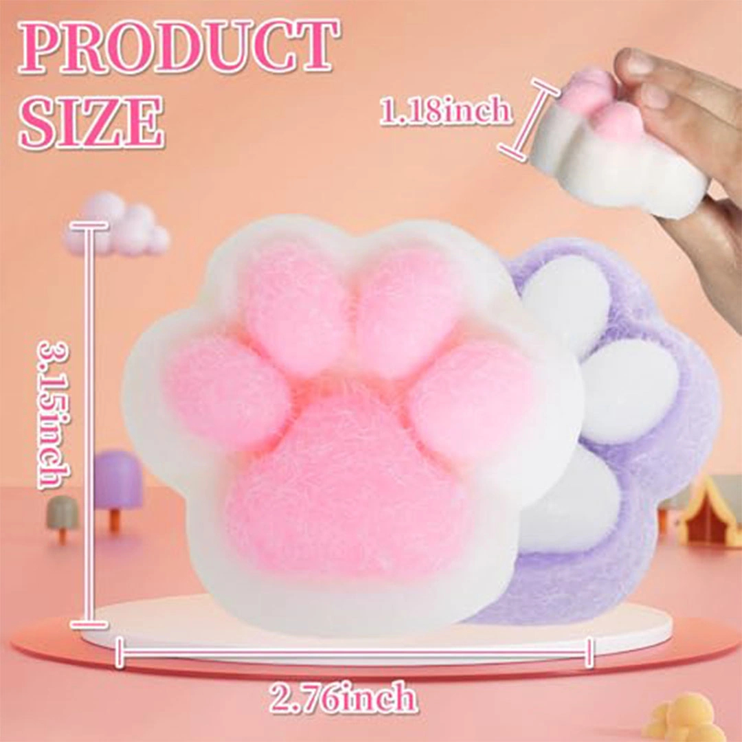 كرة ضغط لتخفيف التوتر شكل مخلب قطة - 2 قطعة