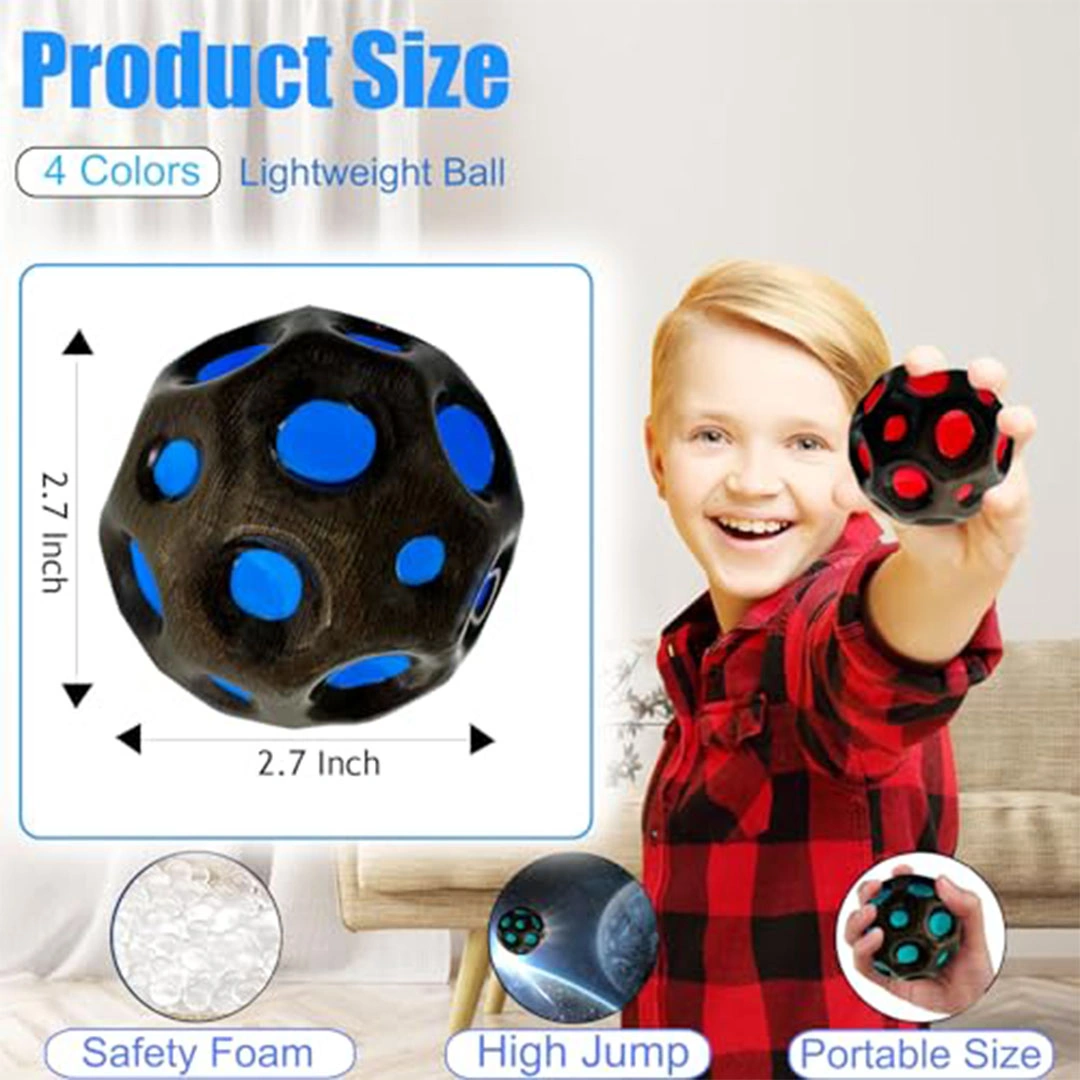 كرات قمر فضائية نطاطة - 4 قطع