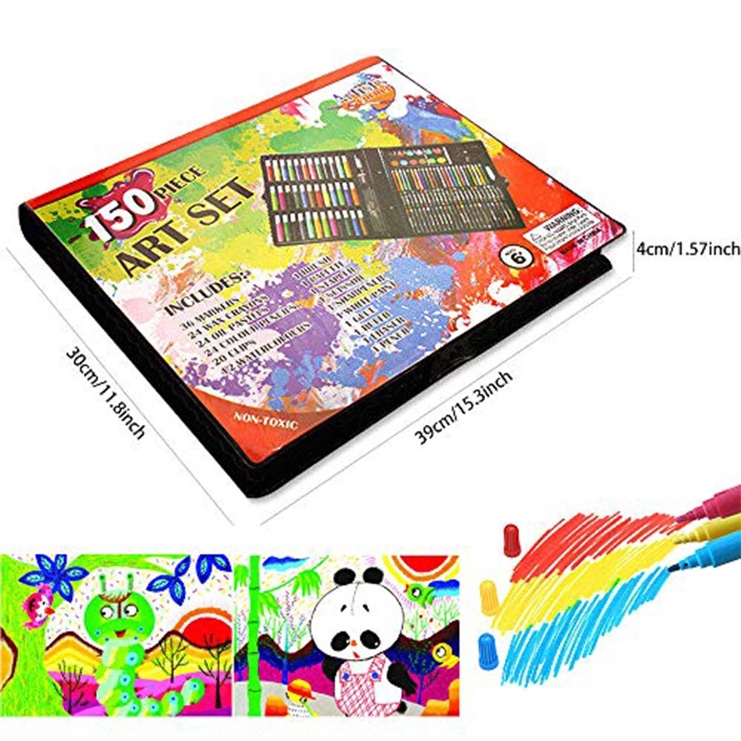 مجموعة ألوان مائية للأطفال - 150 قطعة