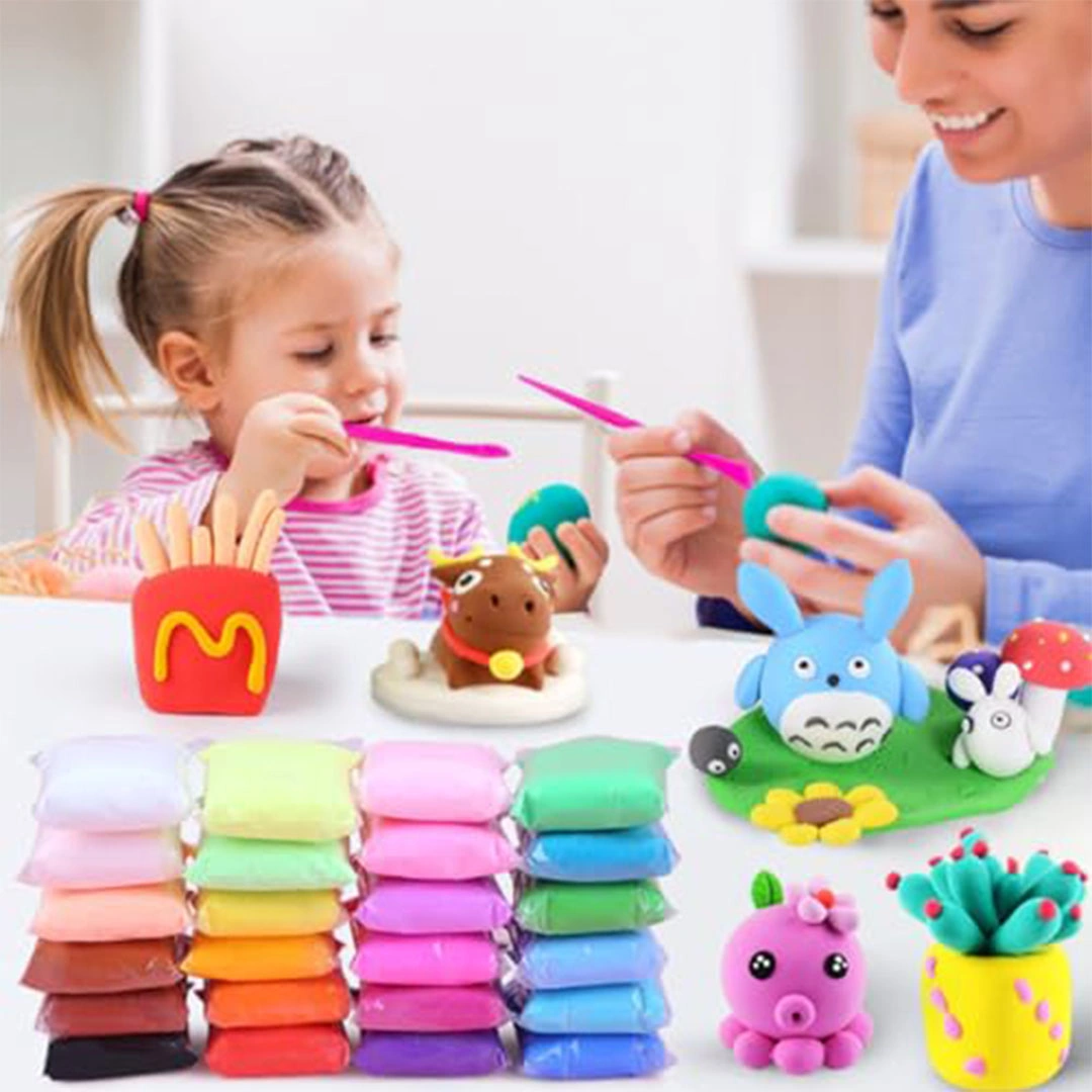 صلصال ناعم غير سام للأطفال - قطعتين