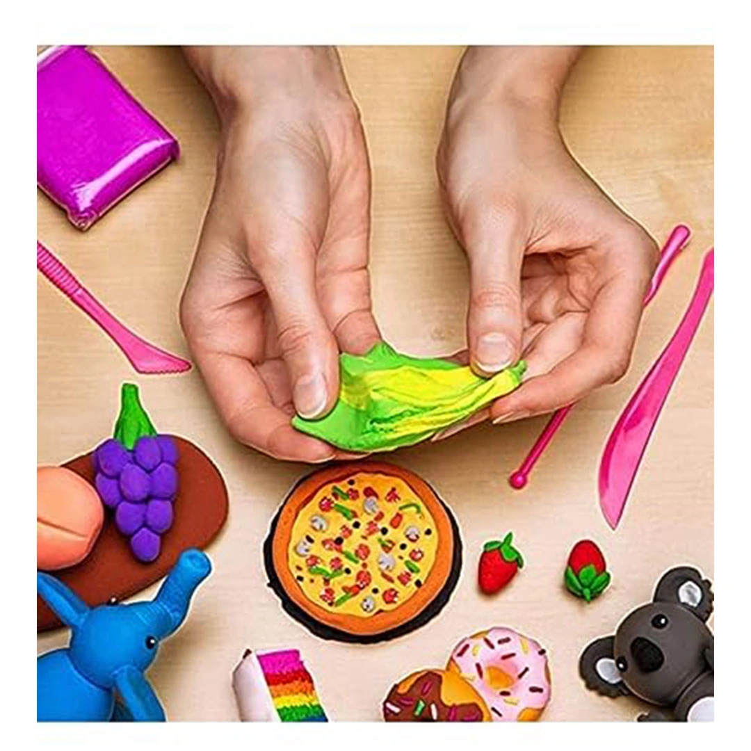 صلصال سحري خفيف يجف بالهواء - 24 قطعة