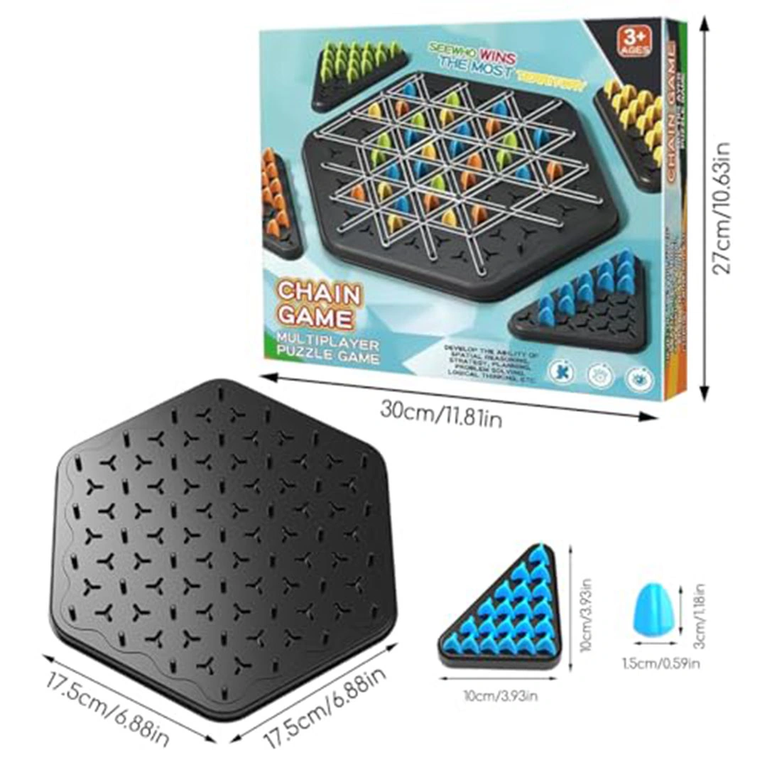 لعبة شطرنج المثلثات المتسلسلة - 4 لاعبين