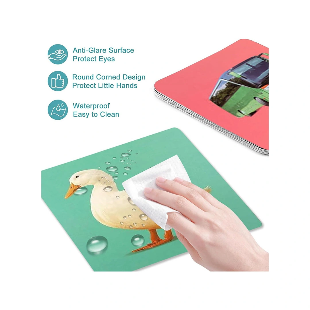 بطاقات فلاش استشعار الطفل - 40 قطعة - ملونة