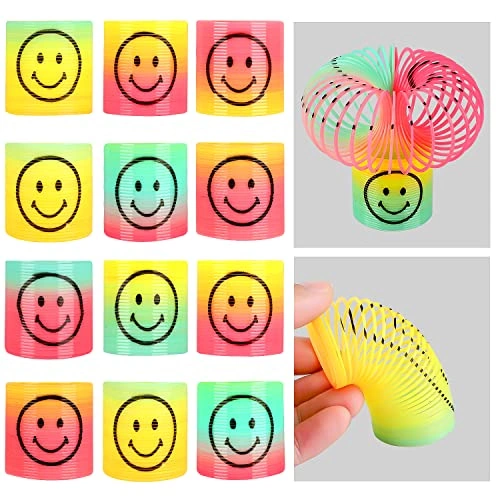 لعبة حلزونية بالوان قوس قزح سحرية - 12 قطعة