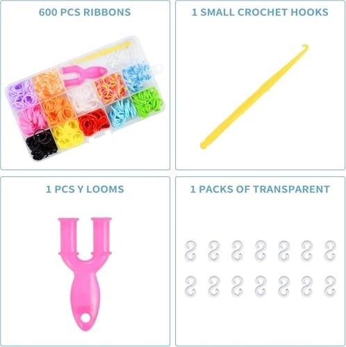 لعبة صندوق حرفي يدوي لاساور الاطفال - 600 قطعة