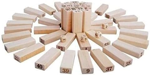 لعبة برج خشبي كبير - 48 قطعة