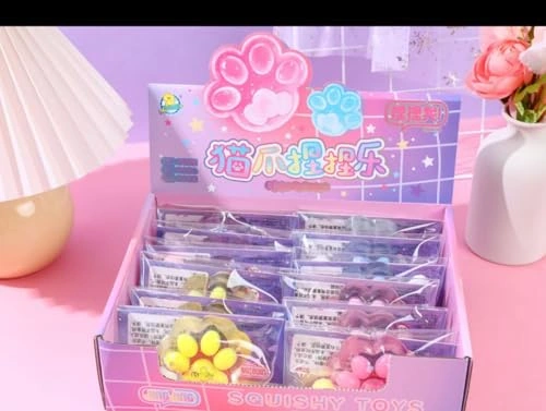 ألعاب سكويشي على شكل مخلب قطة - قطعة واحدة