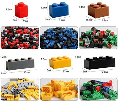 مكعبات بناء هندسية للأطفال - 1000 قطعة