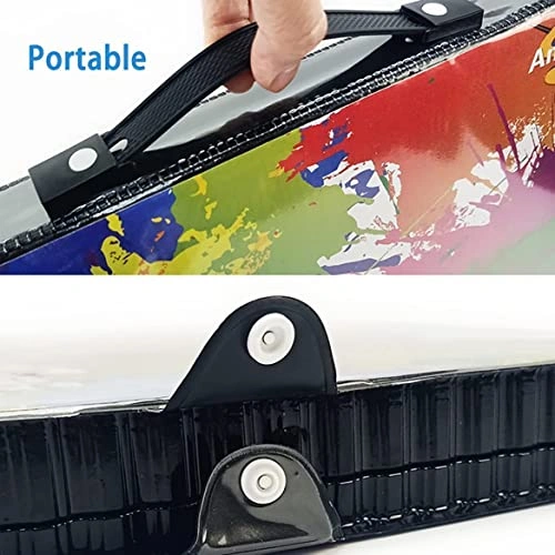 مجموعة فنية فاخرة للأطفال - 150 قطعة - أسود