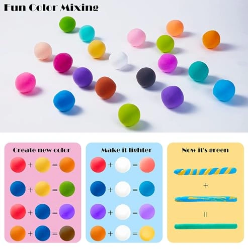 صلصال ناعم غير سام للأطفال - قطعتين