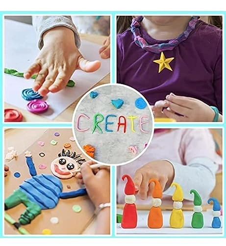 صلصال سحري خفيف يجف بالهواء - 24 قطعة