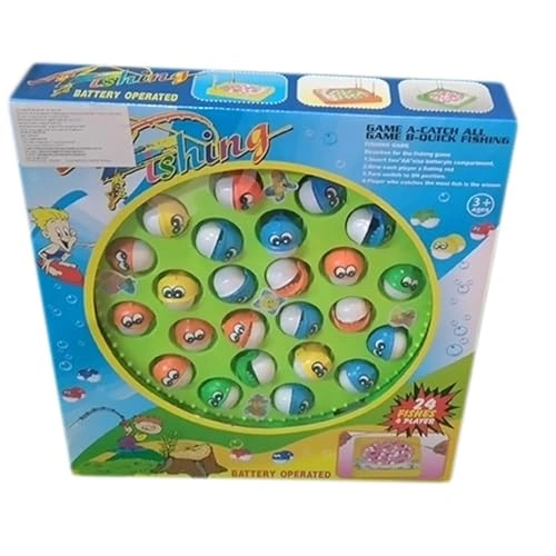 لعبة صيد أسماك اللوحية - 4 لاعبين - 24 سمكة