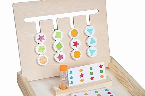 لعبة خشبية رباعية الألوان للأطفال