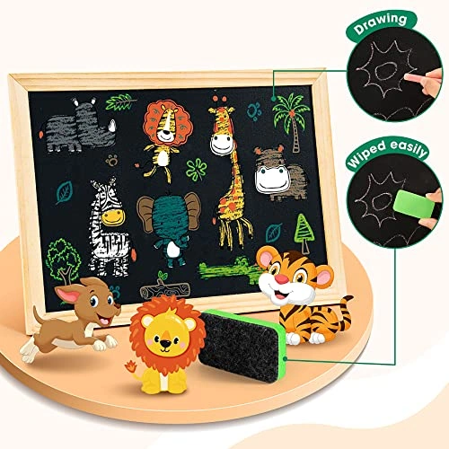 بانوراما خشبية مغناطيسية مع سبورة للأطفال