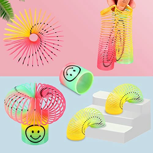 لعبة حلزونية بالوان قوس قزح سحرية - 12 قطعة