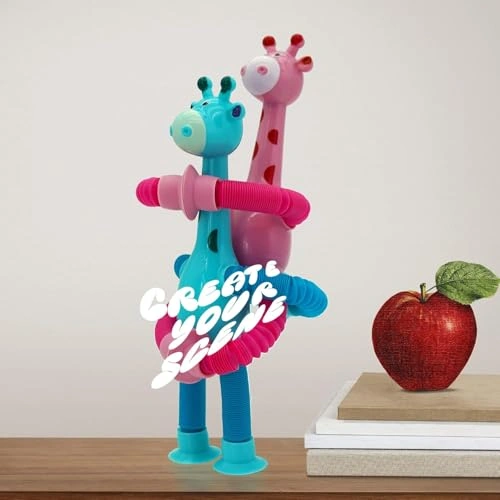 لعبة زرافة تلسكوبية مضيئة - 10 قطع