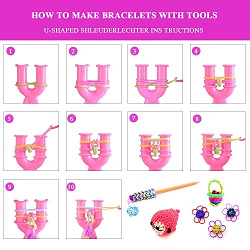 لعبة صندوق حرفي يدوي لاساور الاطفال - 600 قطعة - متعددة الالوان