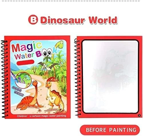 كتب تلوين مائية سحرية - 2 قطعة