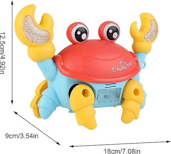 لعبة سلطعون ثلالثي الابعاد زاحف بضوء وموسيقى