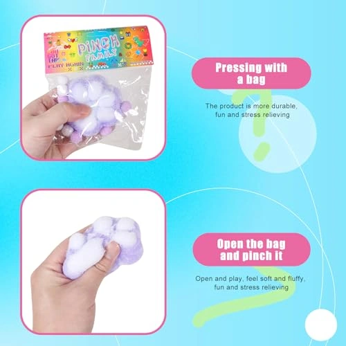 كرة ضغط لتخفيف التوتر شكل مخلب قطة - 2 قطعة