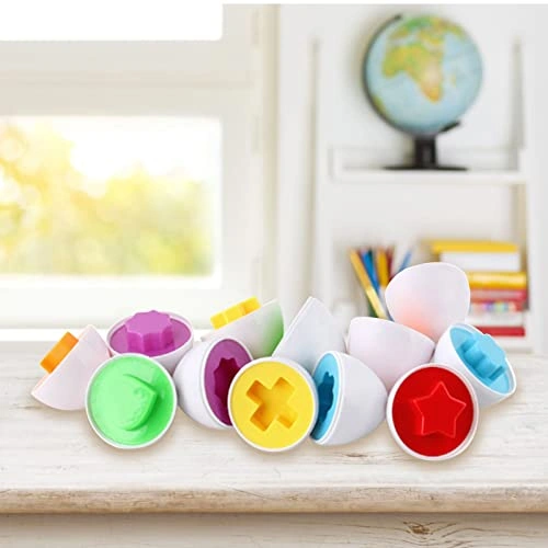 لعبة بازل تعليمية للأطفال شكل بيض ملون