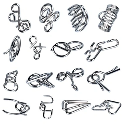 بازل اي كيو معدني ثلاثي الأبعاد - 16 قطعة