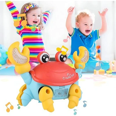 لعبة سلطعون ثلالثي الابعاد زاحف بضوء وموسيقى